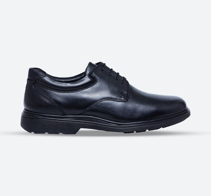 Mens Wide Fit Tredd Well Simon Lace Up Shoes in Black - Image 1