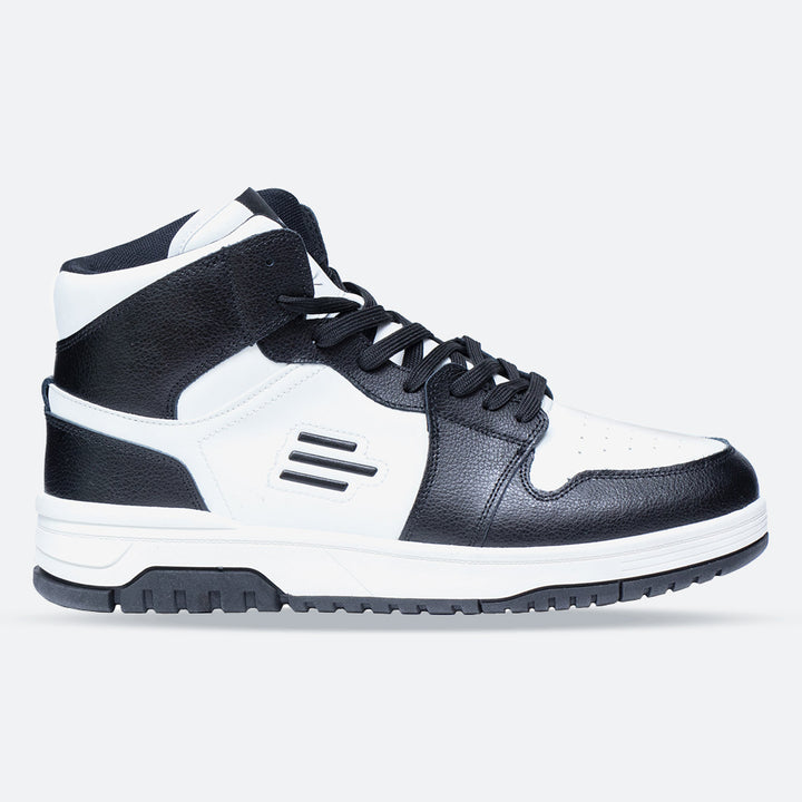 Men's Wide Fit Tredd Well Beckham Boots in White/Black - Image 1