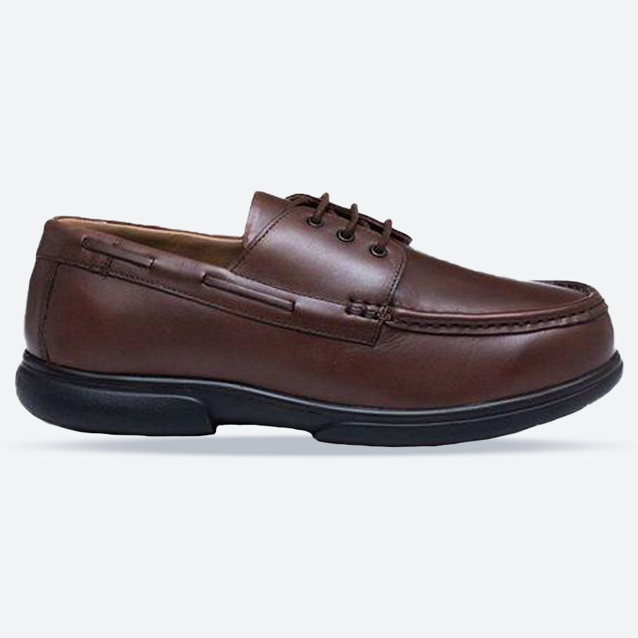 Mens Wide Fit Tredd Well Dean Boat Shoes in Navy - Image 13