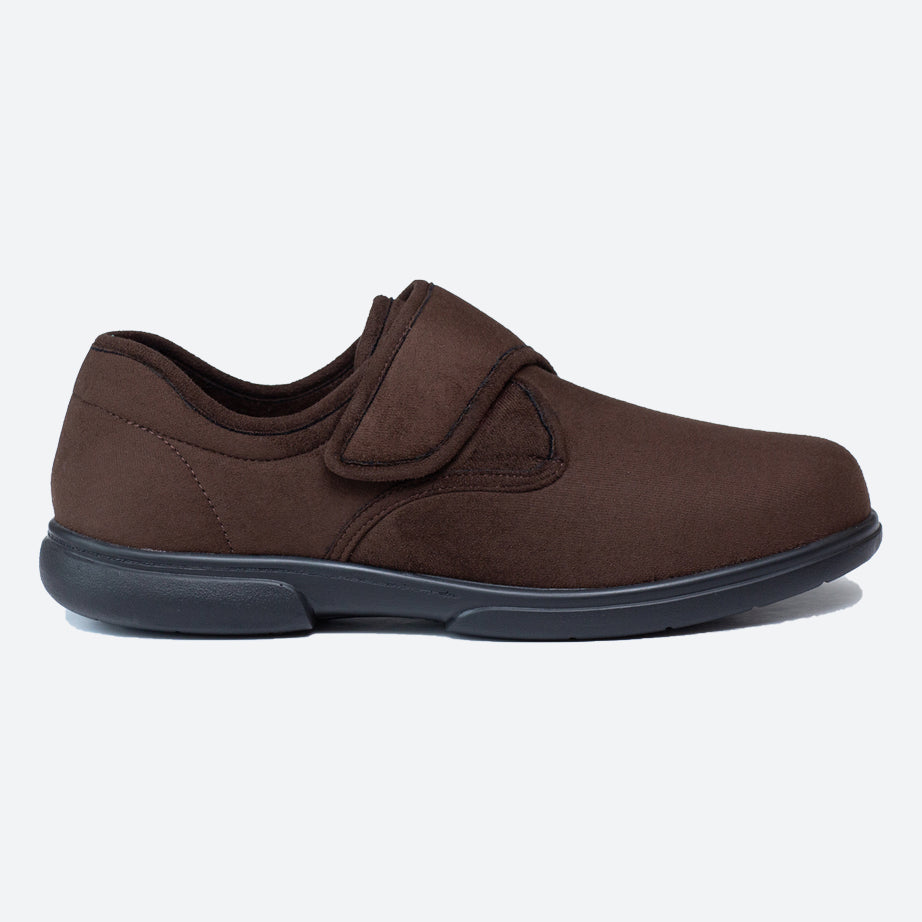 Mens Wide Fit Tredd Well Scott Slippers in Black - Image 12