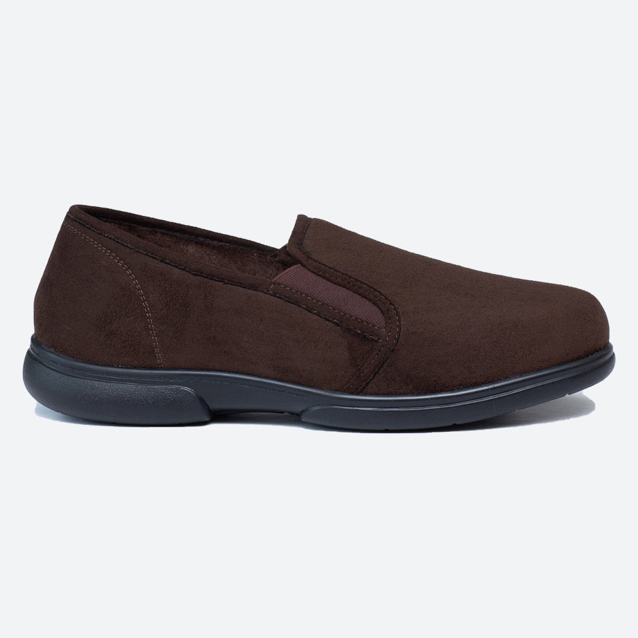 Mens Wide Fit Tredd Well Seth Slip On Slippers in Black - Image 14