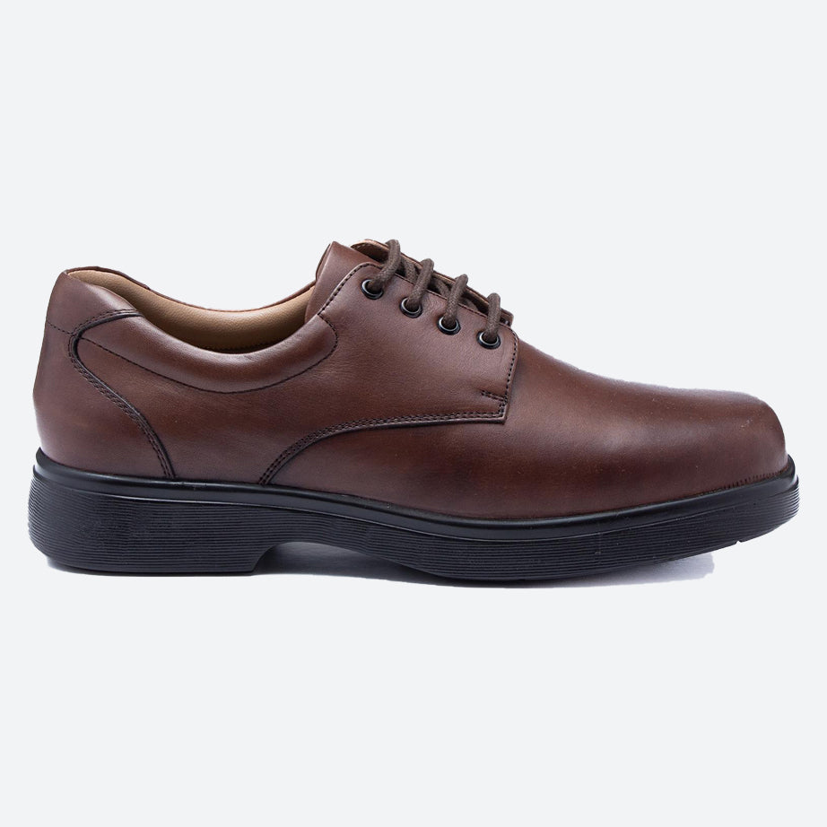 Mens Wide Fit Tredd Well Spencer Shoes in Black - Image 8