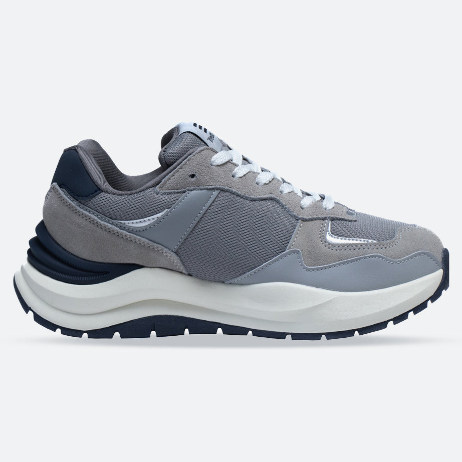 Men's Wide Fit Tredd Well Stoner Trainers in Grey - Image 1