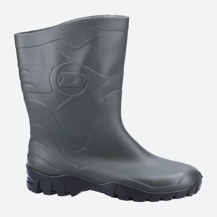 Men's Wide Fit Dunlop Dee Calf Length Wellington Boots W116A in Black - Image 1