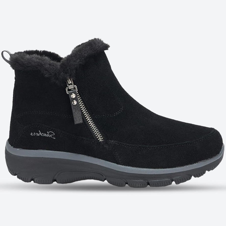 Womens Wide Fit Skechers 167862W Boots in Black - Image 1