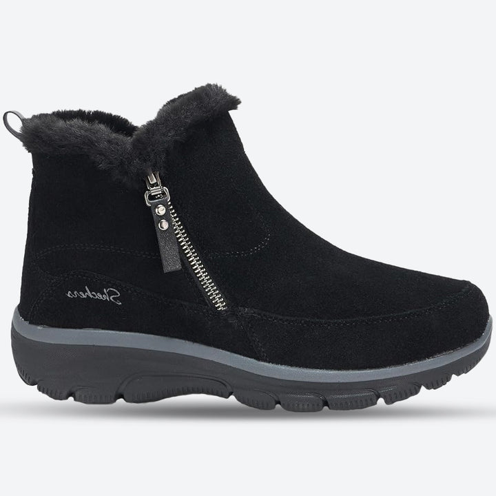 Womens Wide Fit Skechers 167862W Boots in Black - Image 1