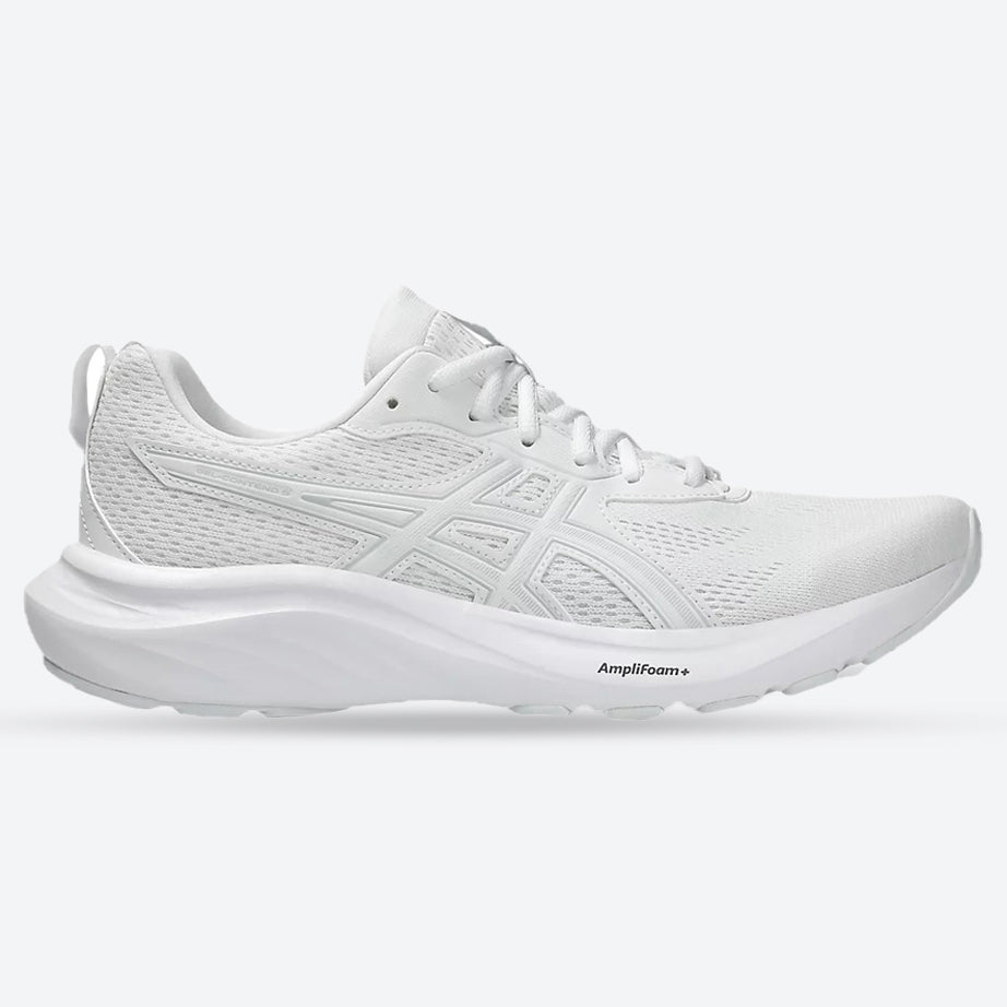 Men's Wide Fit Asics Gel Contend 9 Running Trainers in White/Glacier Grey - Image 1