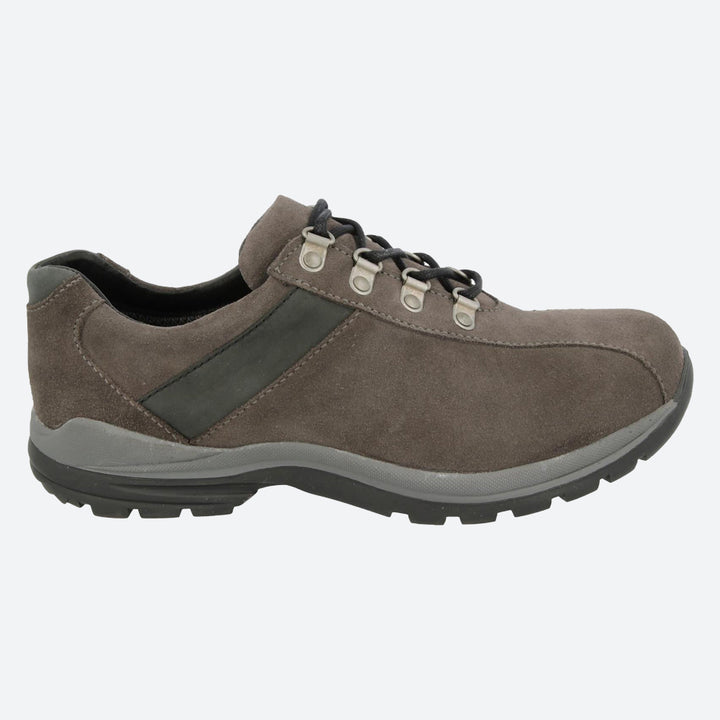 Mens Wide Fit DB Utah Waterproof Hiking Shoes in Brown suede - Image 1