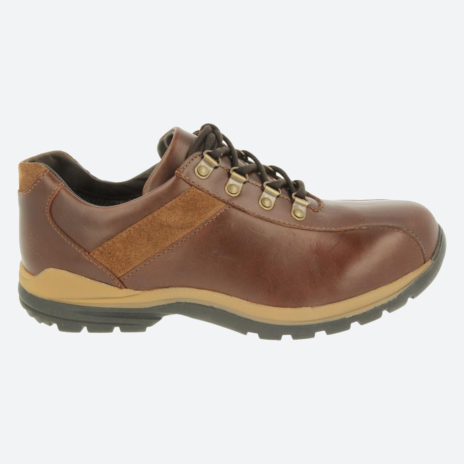 Womens Wide Fit DB Utah Waterproof Hiking Shoes in Brown suede - Image 10