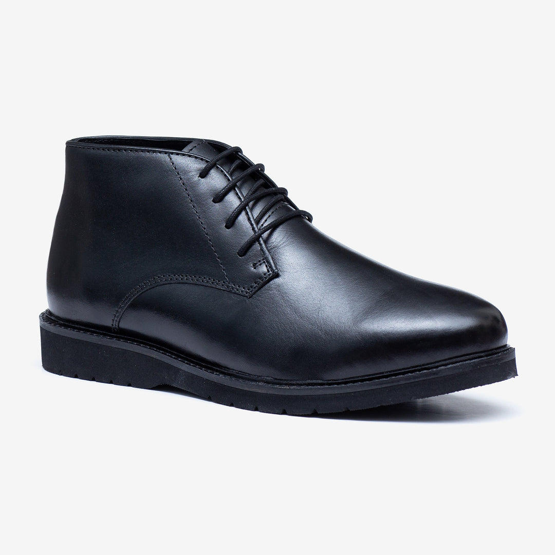 Men's Wide Fit Tredd Well William 22757 Leather Dress Boots - Black in Black - Image 3