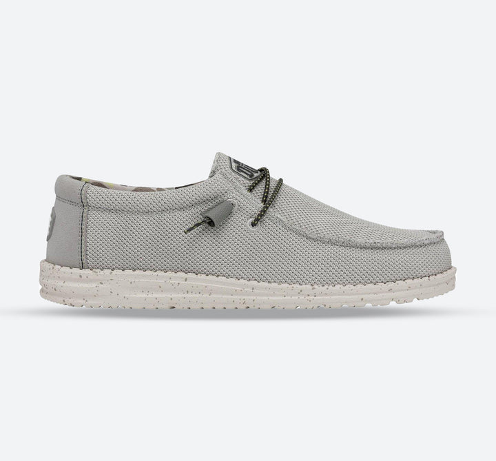 Men's Heydude Wally Sox Triple Needle Shoes in Fog - Image 1