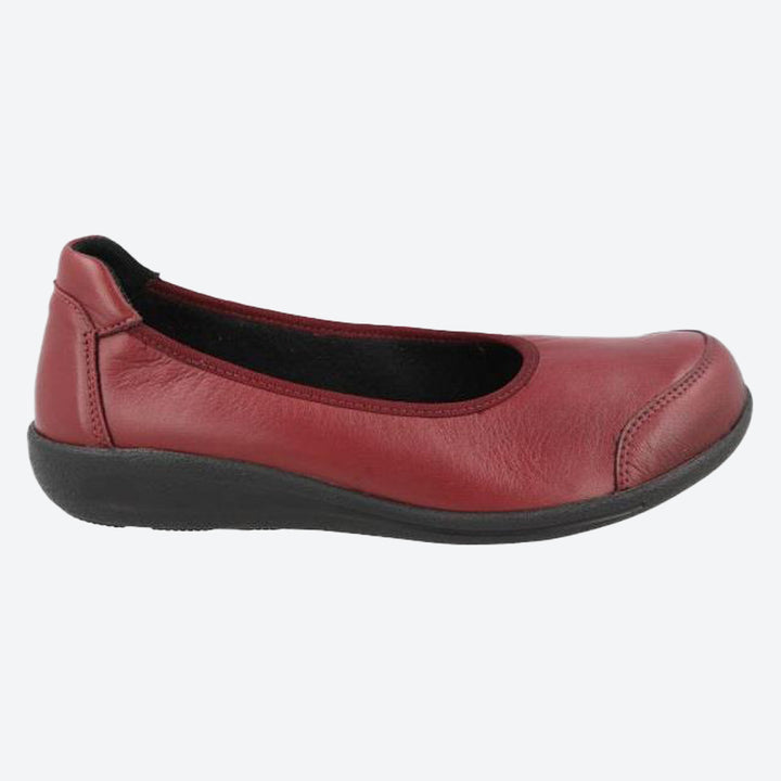 Women's Wide Fit DB Whitethroat Shoes in Black Stretch / Lea - Image 1