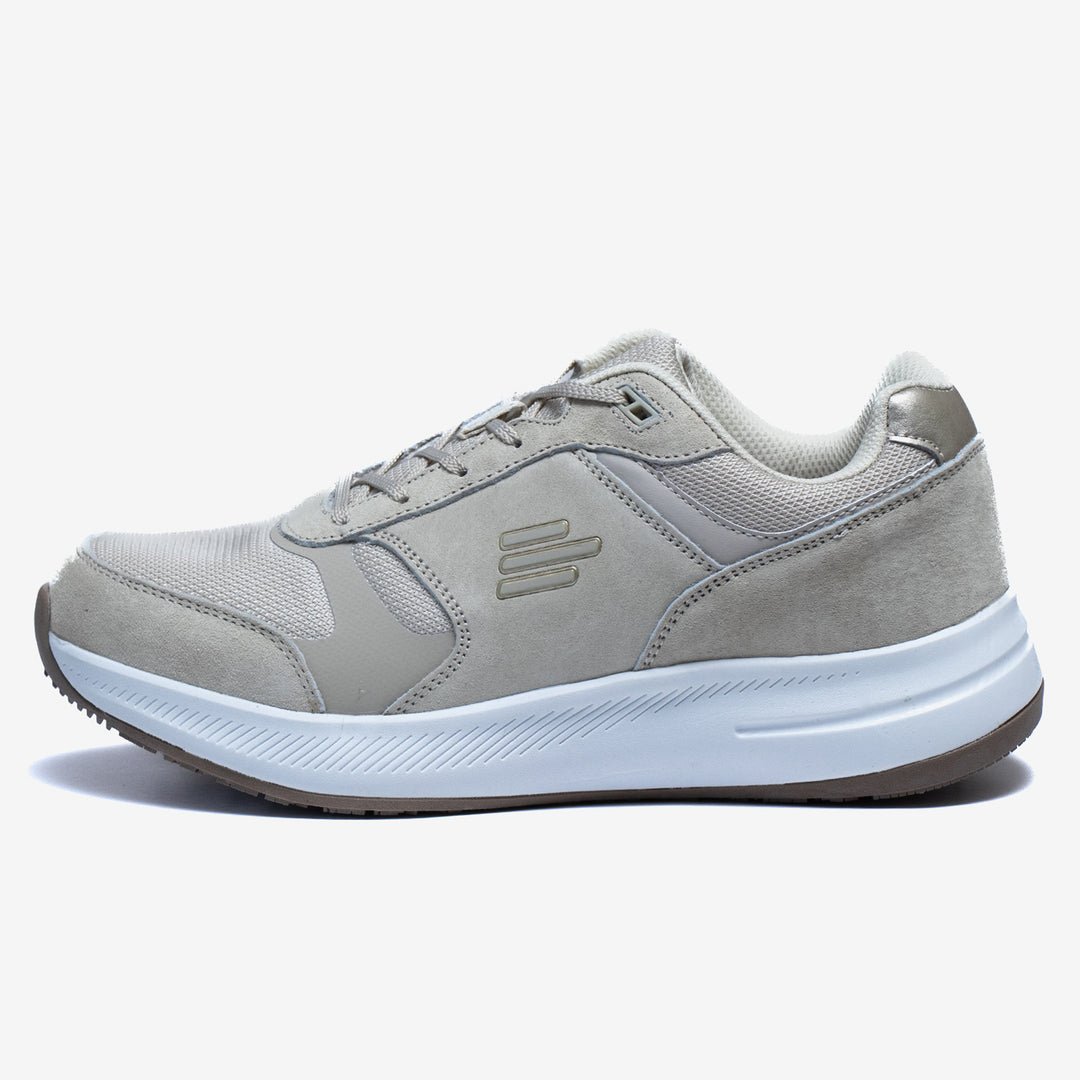 Women's Wide Fit Tredd Well Athena Trainers in Beige - Image 3