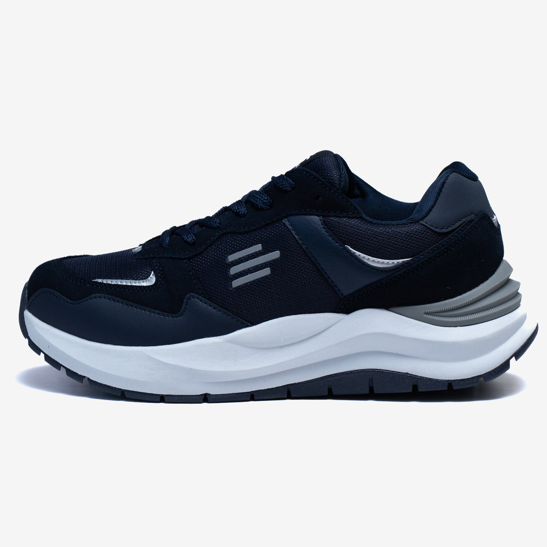 Men's Wide Fit Tredd Well Element Trainers in Navy - Image 4