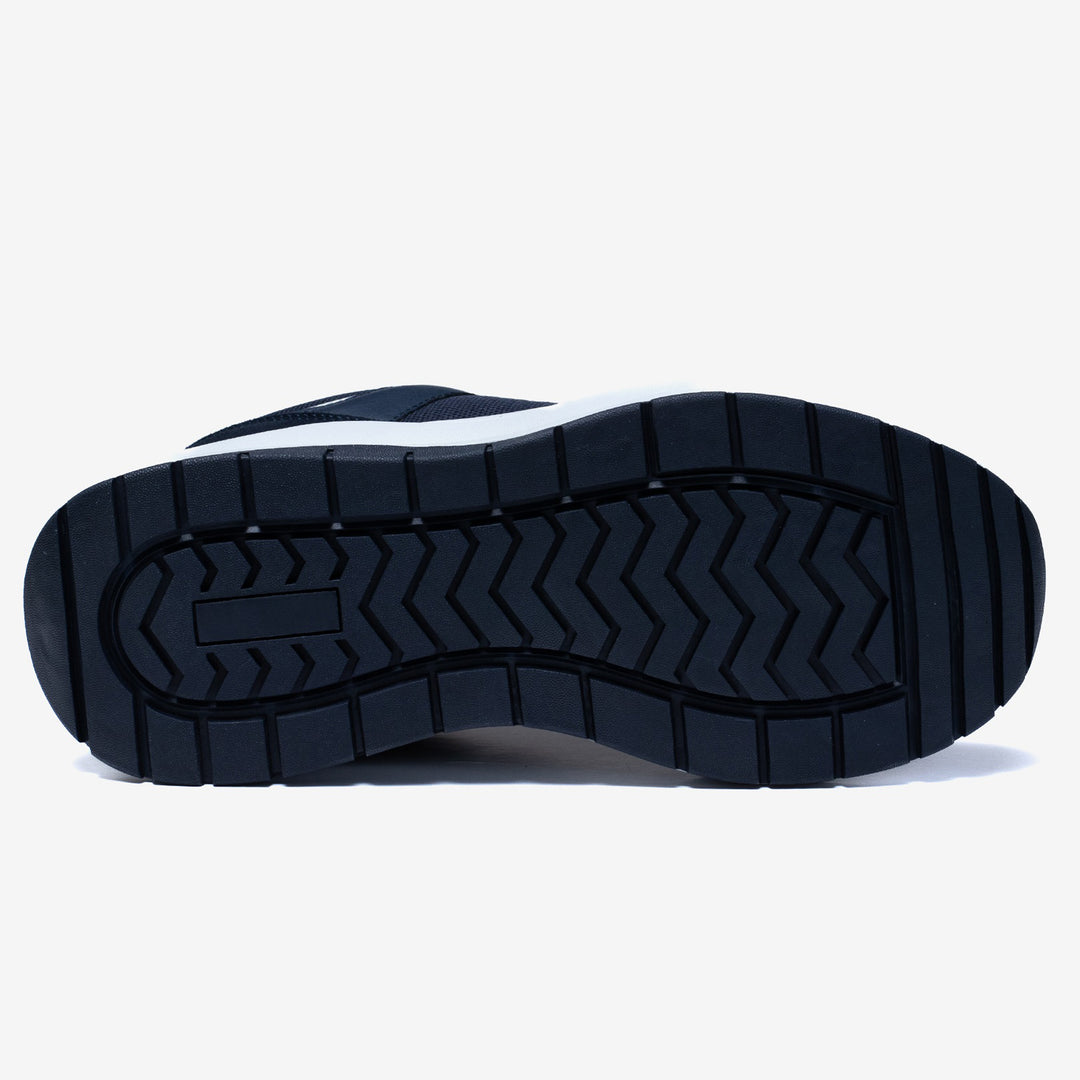Men's Wide Fit Tredd Well Element Trainers in Navy - Image 8