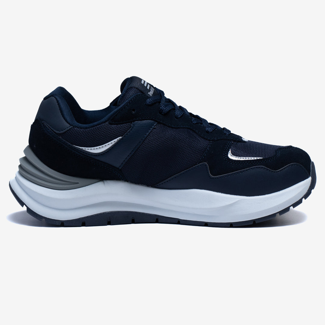 Men's Wide Fit Tredd Well Element Trainers in Navy - Image 2