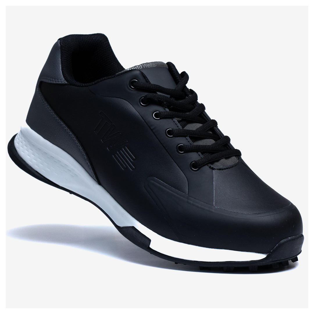 Men's Wide Fit Tredd Well Ignite Golf Pro Trainers in Black - Image 3