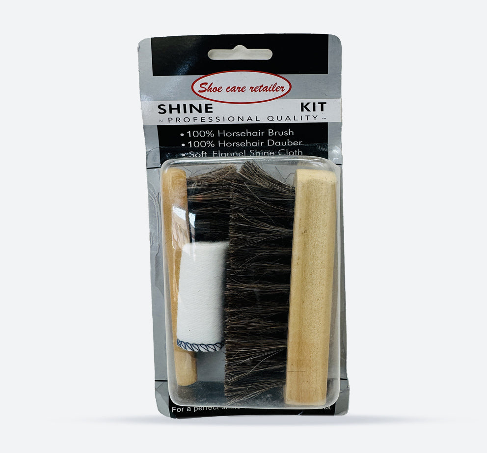 Wide Fit Shoe Shine Brush Kit in Default Title - Image 1
