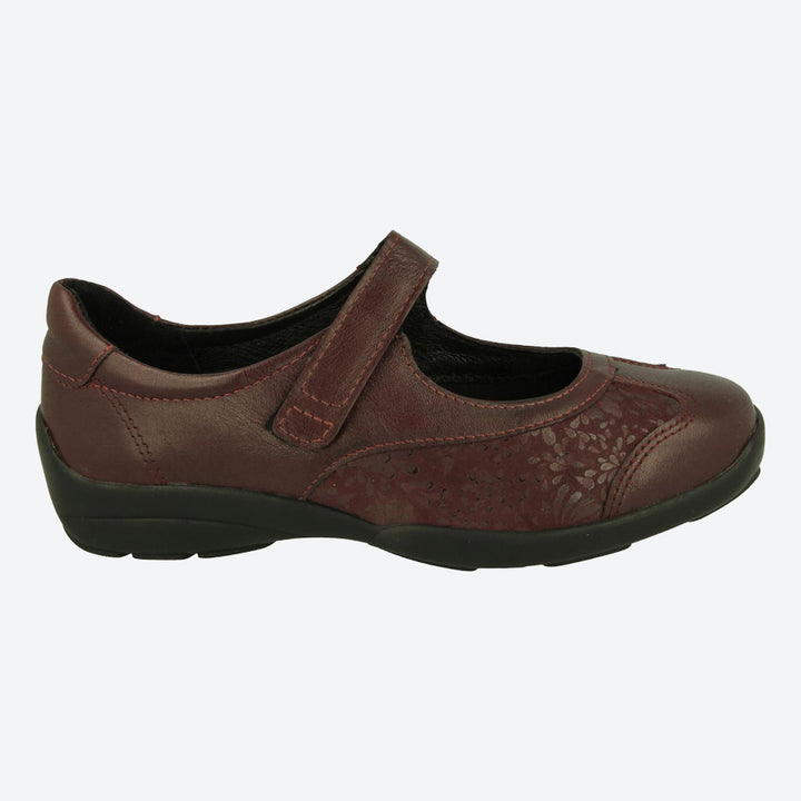Womens Wide Fit DB Winnipeg Sandals in Black / Stretch - Image 1