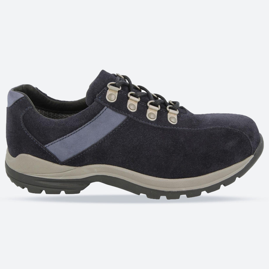 Mens Wide Fit DB Wyoming Walking Trainers in Black Suede - Image 21