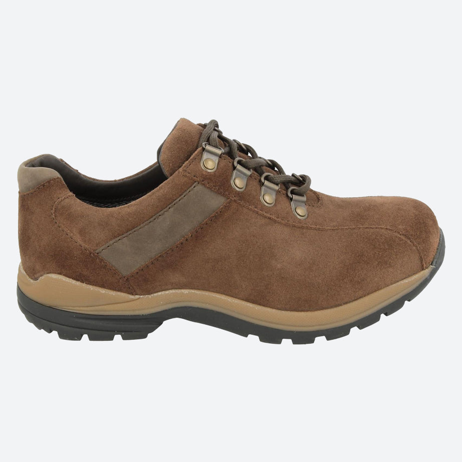 Mens Wide Fit DB Wyoming Walking Trainers in Black Suede - Image 11
