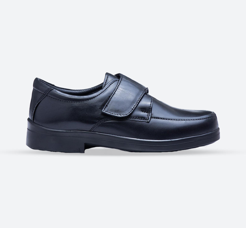 Mens Wide Fit Tredd Well York Shoes - Black in Black - Image 1