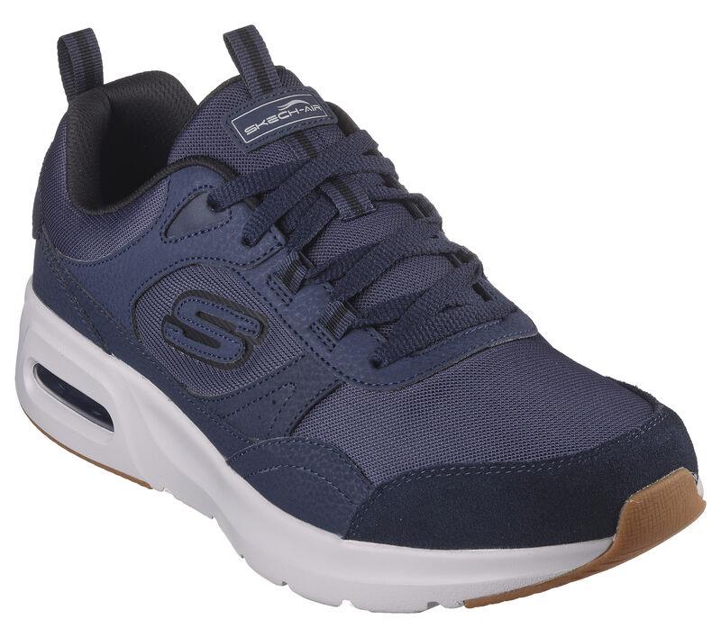Men's Wide Fit Skechers 232646 Court Homegrown Skech Air Trainers in Navy/Black - Image 3