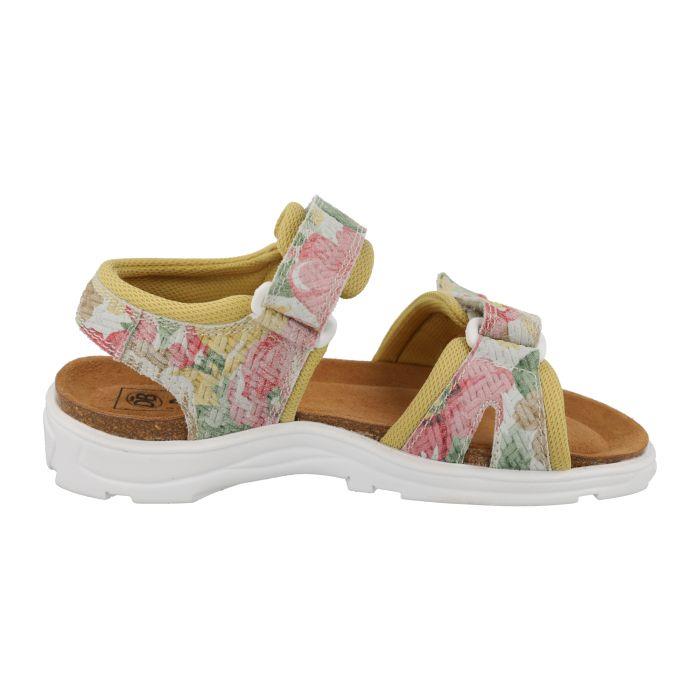 Women's Wide Fit DB Linnet Sandals in Sky Blue Floral - Image 1