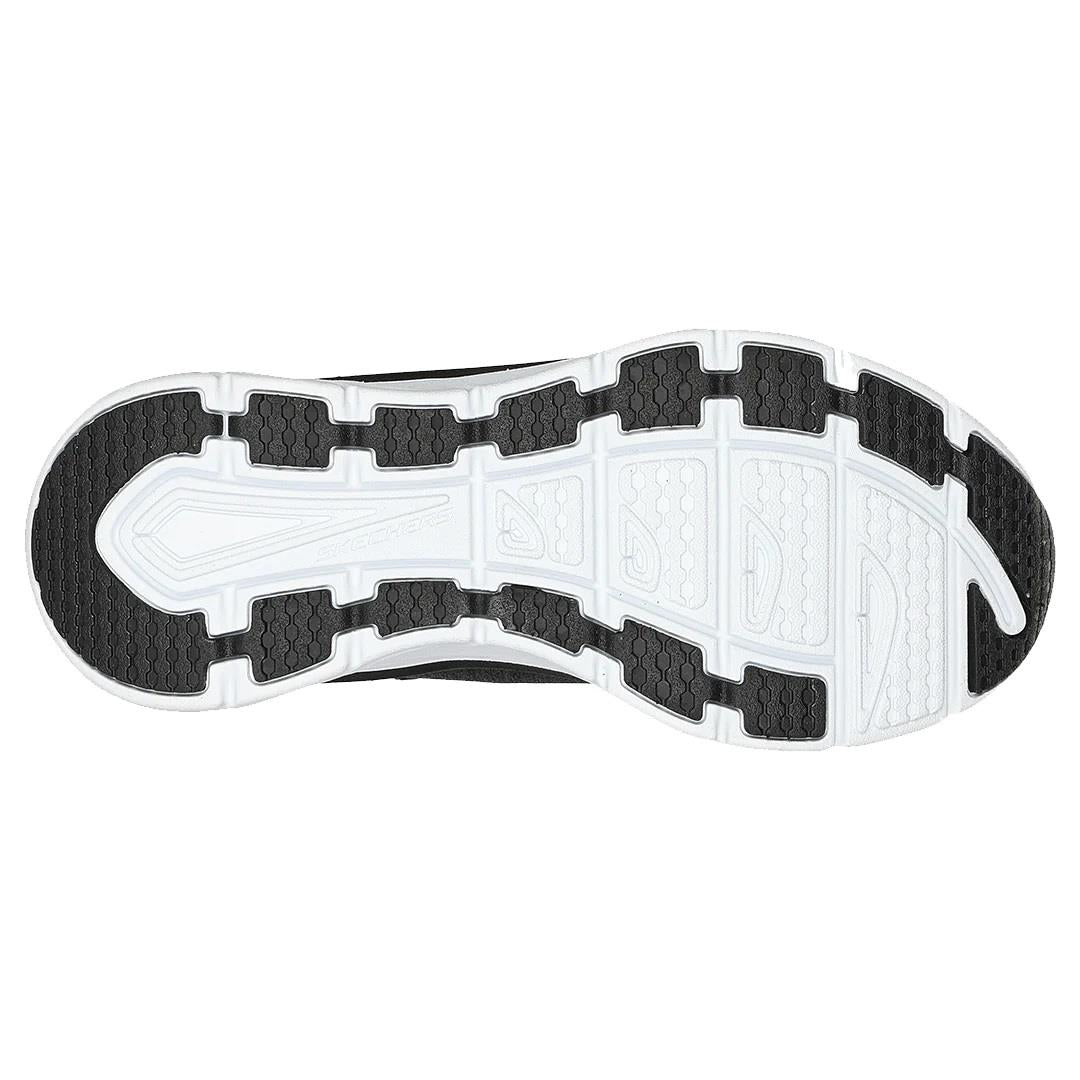 Women's Wide Fit Skechers Relaxed Fit 149336 D'lux Walker Cool Groove Trainers in Black/White - Image 6