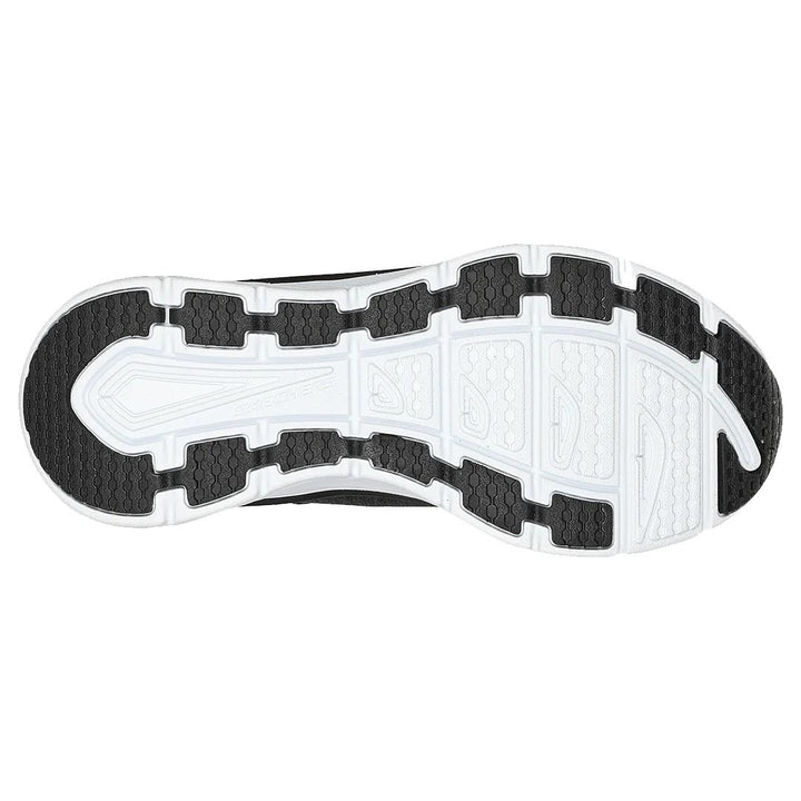 Women's Wide Fit Skechers Relaxed Fit 149336 D'lux Walker Cool Groove Trainers in Black/White - Image 1