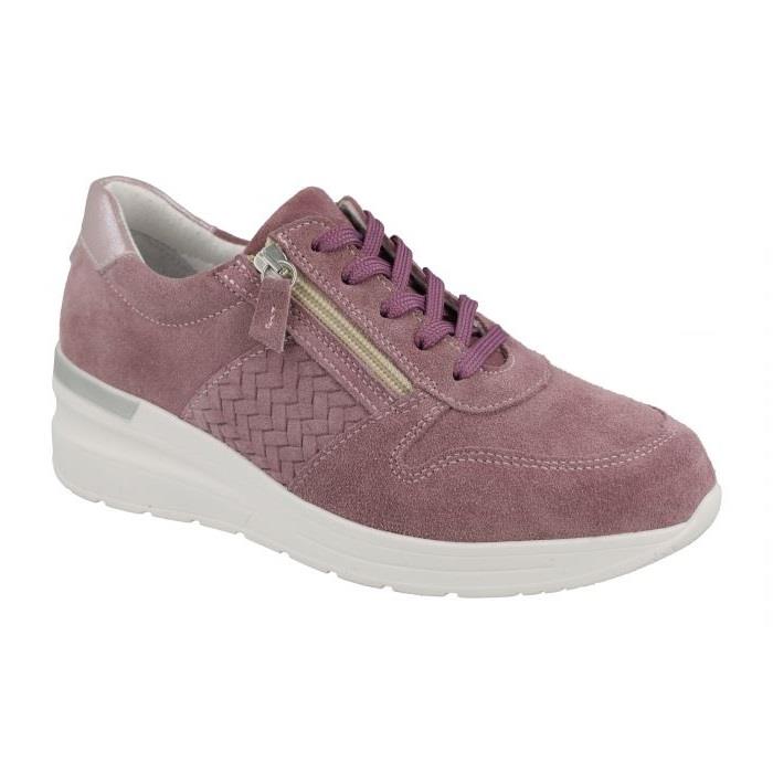 Women's Wide Fit DB Arabia Trainers in Sky Blue Suede - Image 9