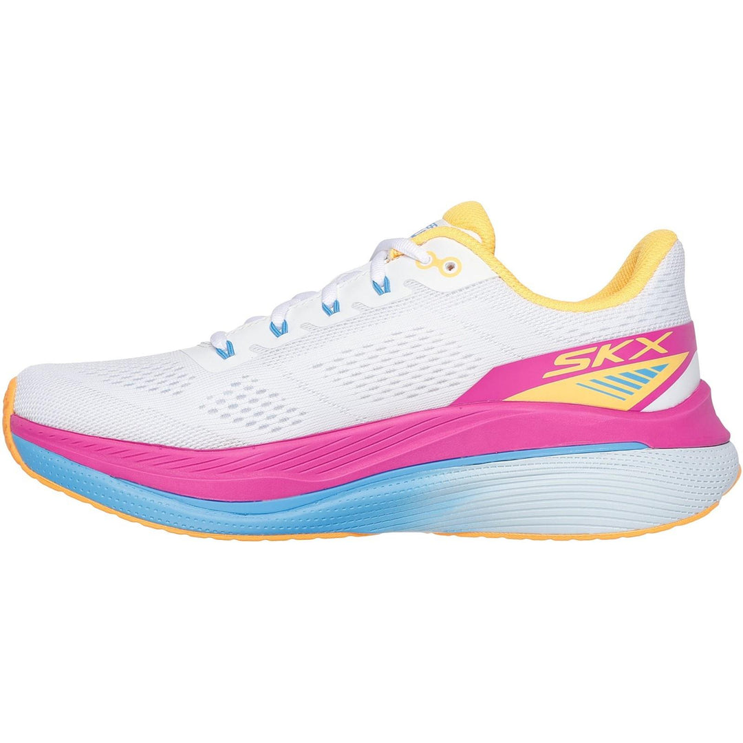 Women's Wide Fit Skechers 128901 Performance Max Cushioning Propulsion Trainers in Black/Purple - Image 12