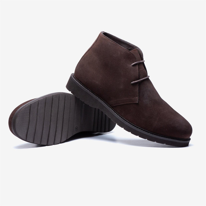 Men's Wide Fit Tredd Well William 22759 Suede Dress Boots - Brown in Brown - Image 1