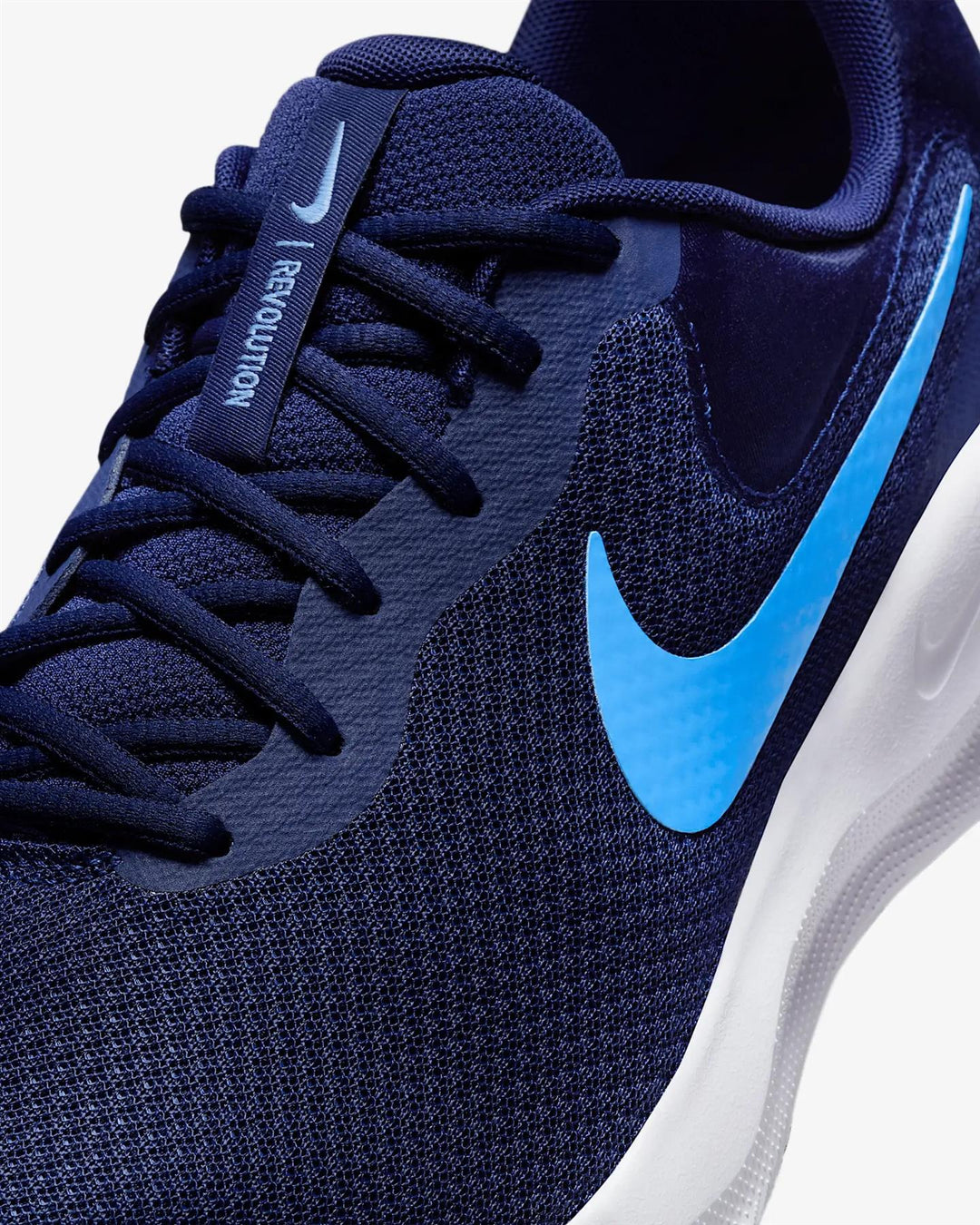 Women's Wide Fit Nike FB8501-400 Revolution 7 Running Trainers in Blue - Image 5