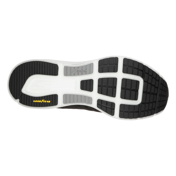 Men's Wide Fit Skechers 246005 Go Run Ride 9 Trainers in Black/White - Image 1