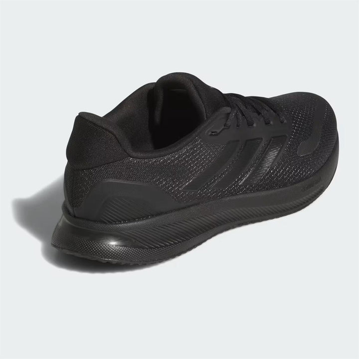 Men's Wide Fit Adidas Runfalcon 5 JH5184 Walking/Running Trainers in Black/Black - Image 1