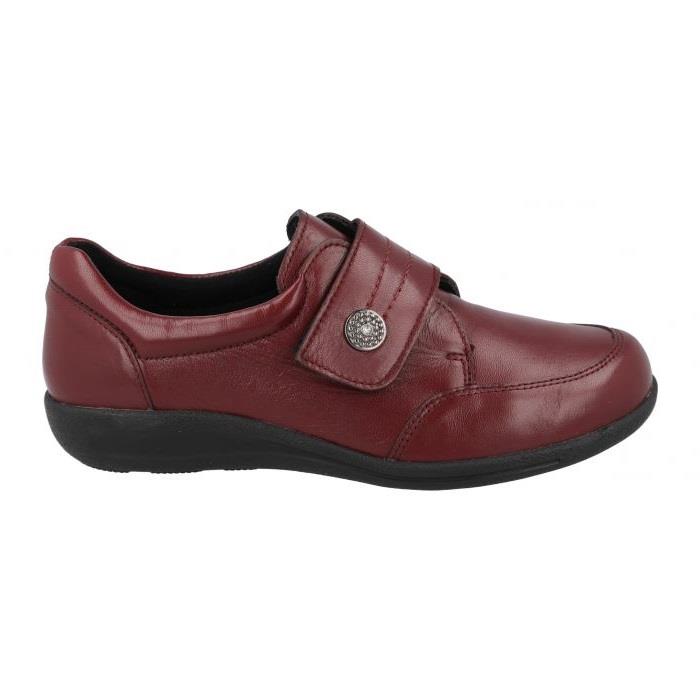 Women's Wide Fit DB Lapland Shoes in Black Stretch Leather - Image 10
