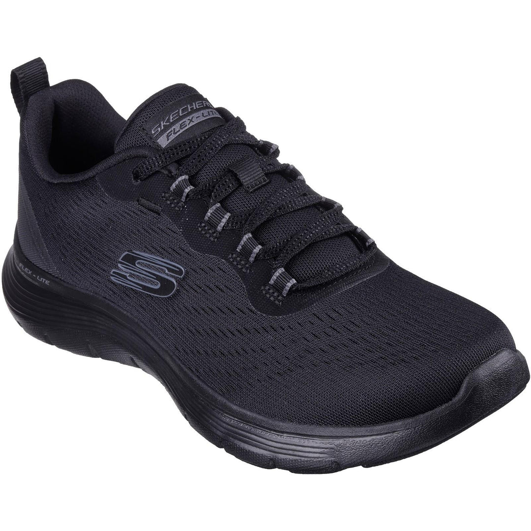 Women's Wide Fit Skechers 150201 Flex Appeal 5.0 New Path Trainer in Black - Image 3