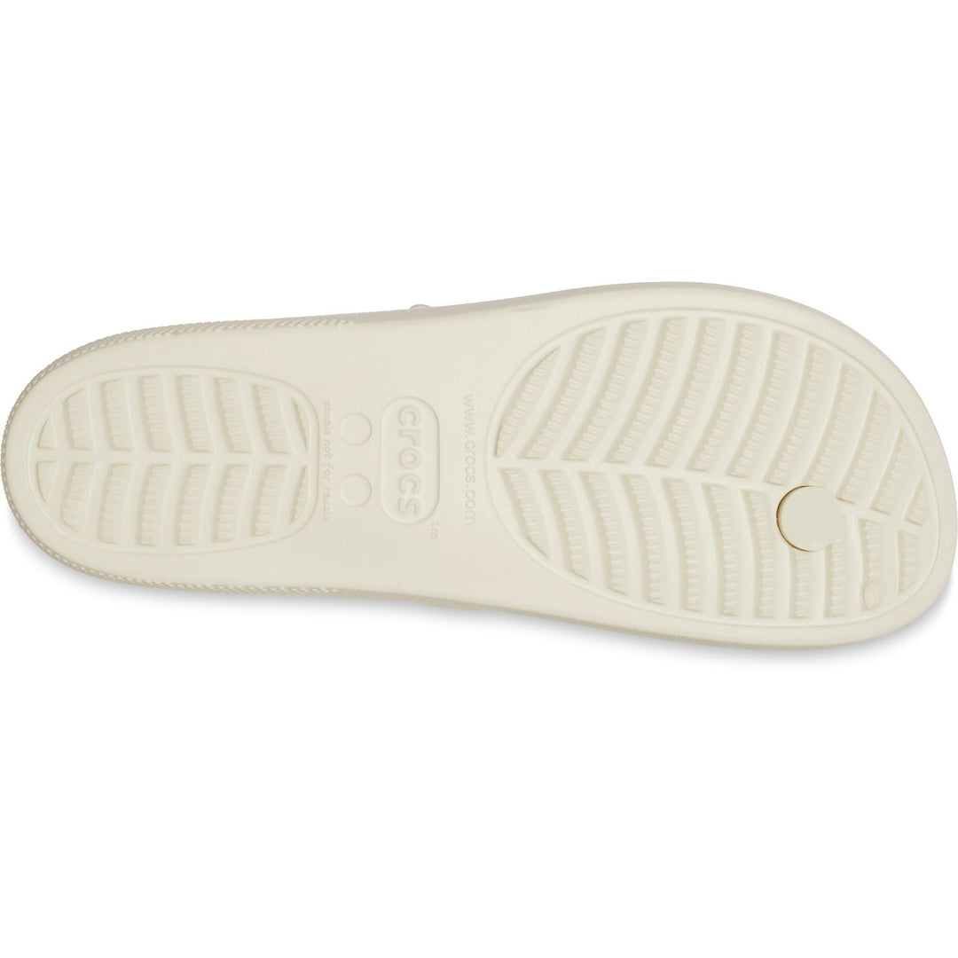 Women's Crocs 207714 Classic Platform Flip Flop in Bone - Image 9