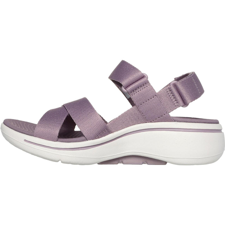 Women's Wide Fit Skechers 141451 Go Walk Flex Sublime Sandals in Navy - Image 1