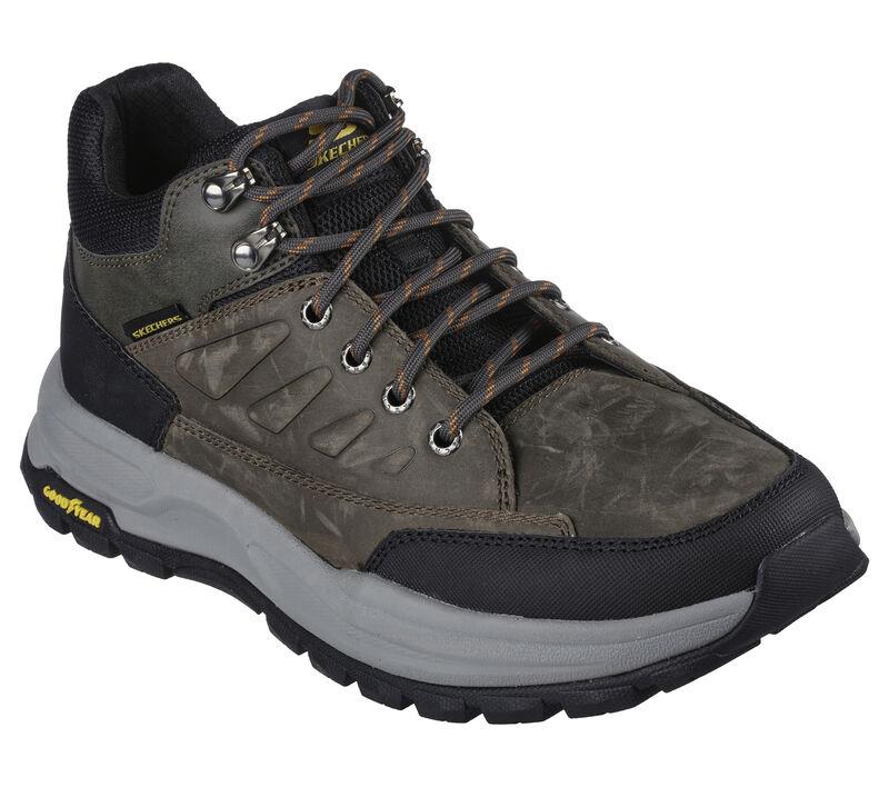 Men's Wide Fit Skechers 204699 Relaxed Fit Zeller Bazemore Good Year Walking Trainers in Charcoal - Image 2