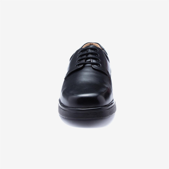 Mens Wide Fit Tredd Well Spencer Shoes in Black - Image 1
