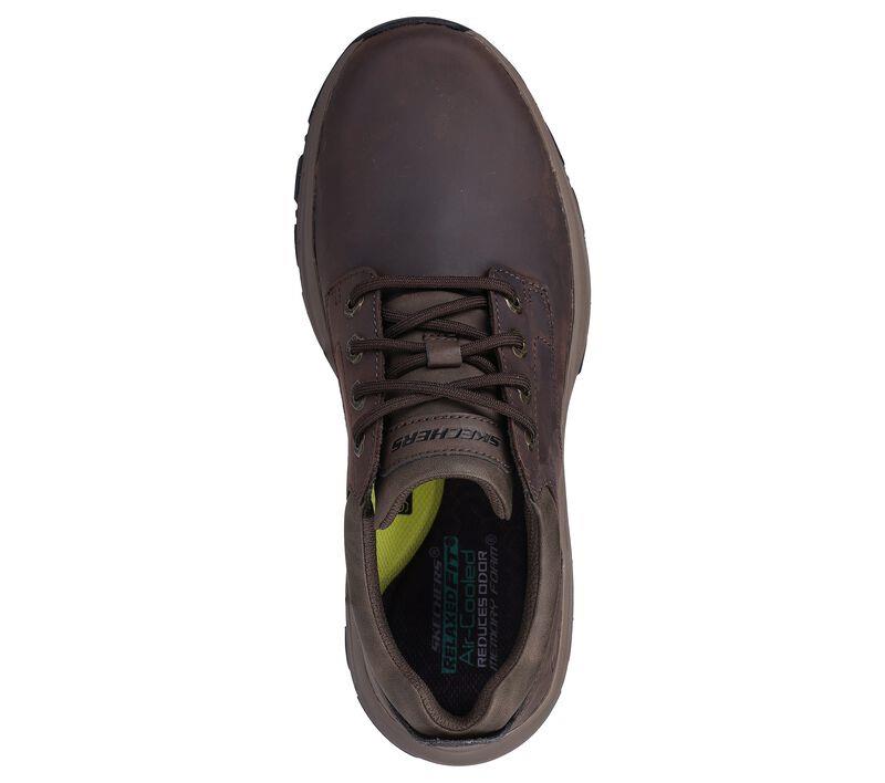 Men's Relaxed Fit Skechers 204920 Knowlson Leland Trainers in Black - Image 11