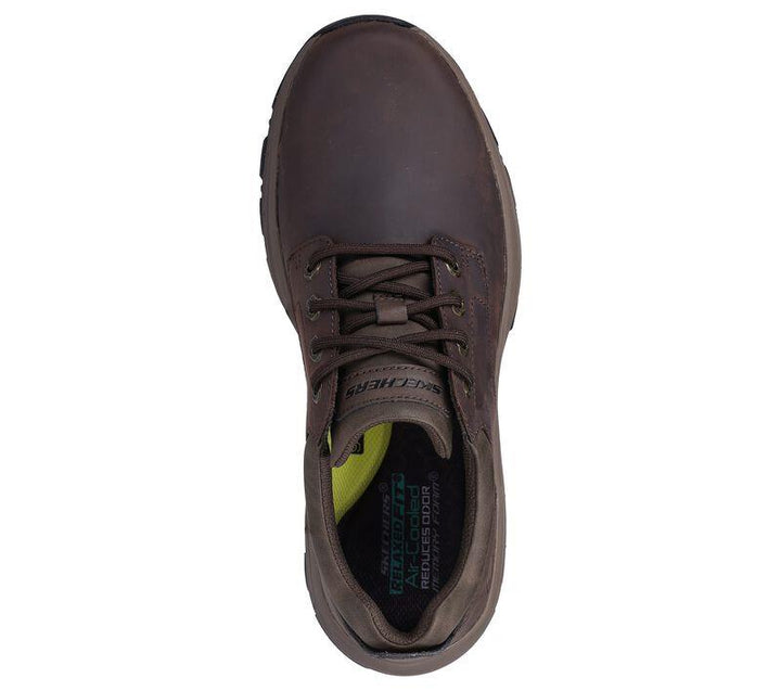 Men's Relaxed Fit Skechers 204920 Knowlson Leland Trainers in Black - Image 1
