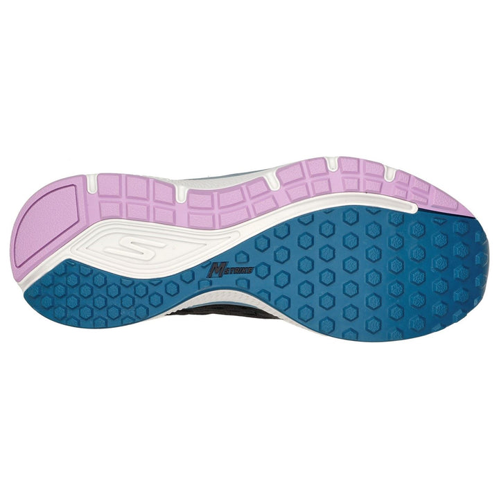 Women's Wide Fit Skechers 128276 Go Run Consistent Vivid Trainers - Black in Black - Image 1