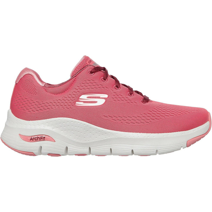 Women's Wide Fit Skechers 149057 Unny Outlook Sports Trainers - Rose in Rose - Image 1