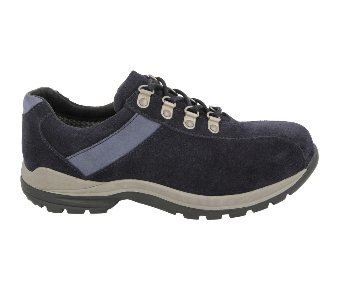 Mens Wide Fit DB Wyoming Walking Trainers in Black Suede - Image 7