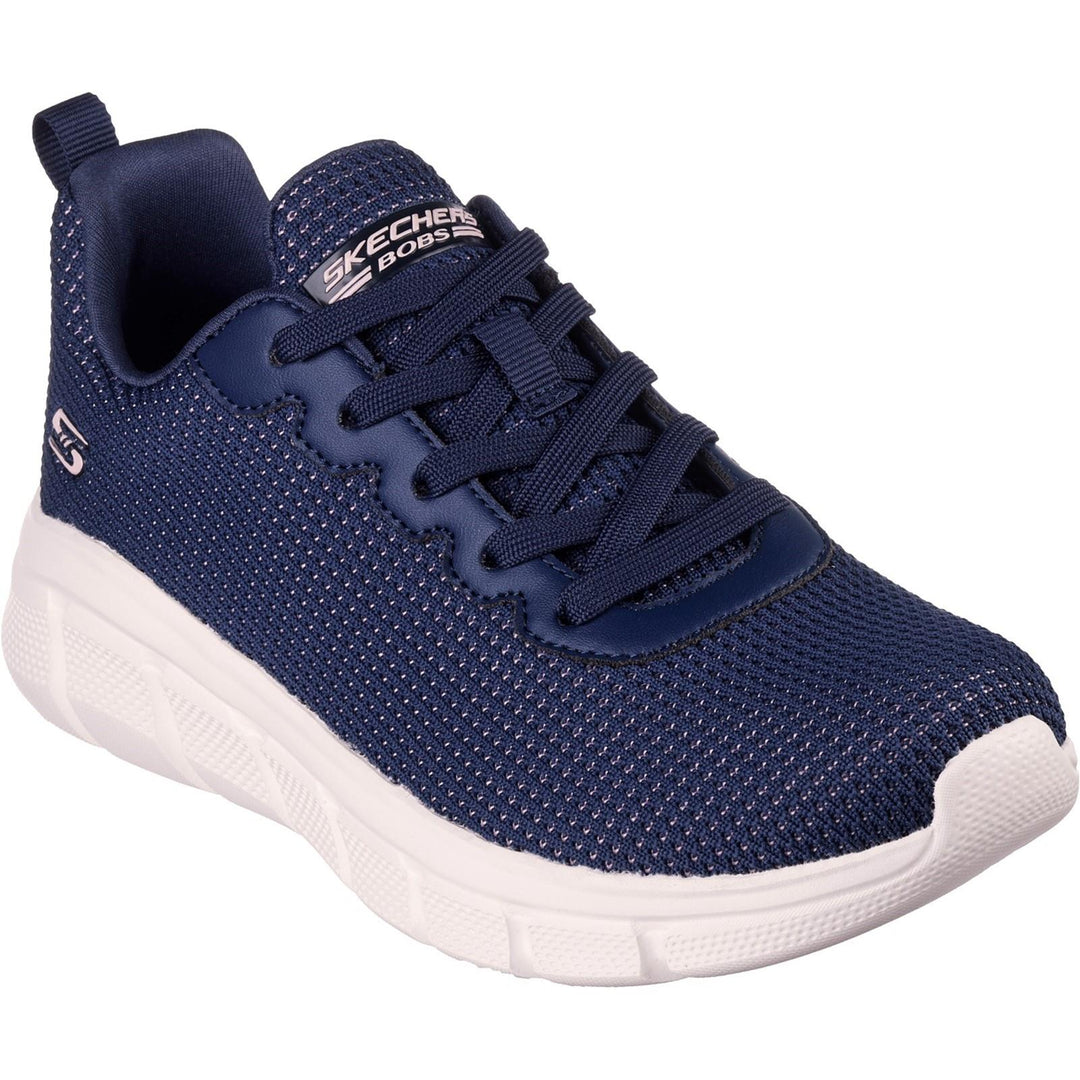 Women's Wide Fit Skechers 117346 Bobs Sport B Flex Visionary Essence Trainers in Black - Image 6