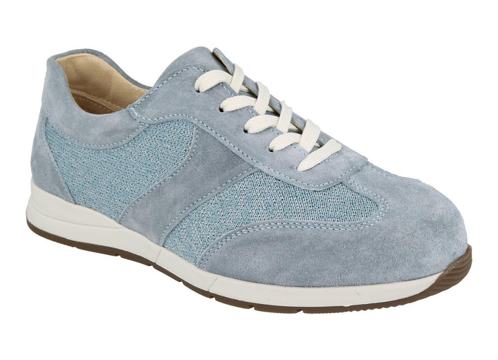 Womens Wide Fit DB Linton Canvas in Sky Blue - Image 1