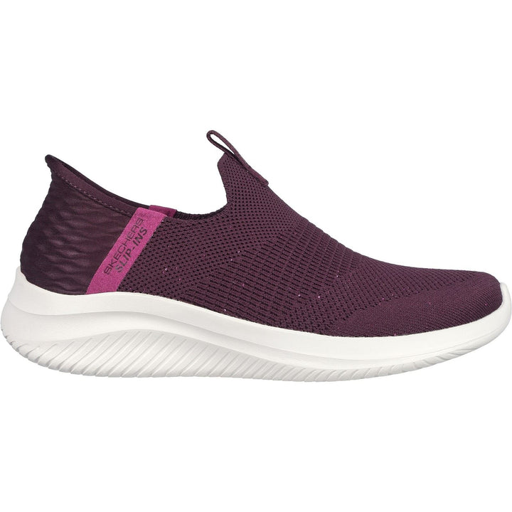 Women's Wide Fit Skechers 149594 Slip-ins Ultra Flex 3.0 Trainers in Wine - Image 1